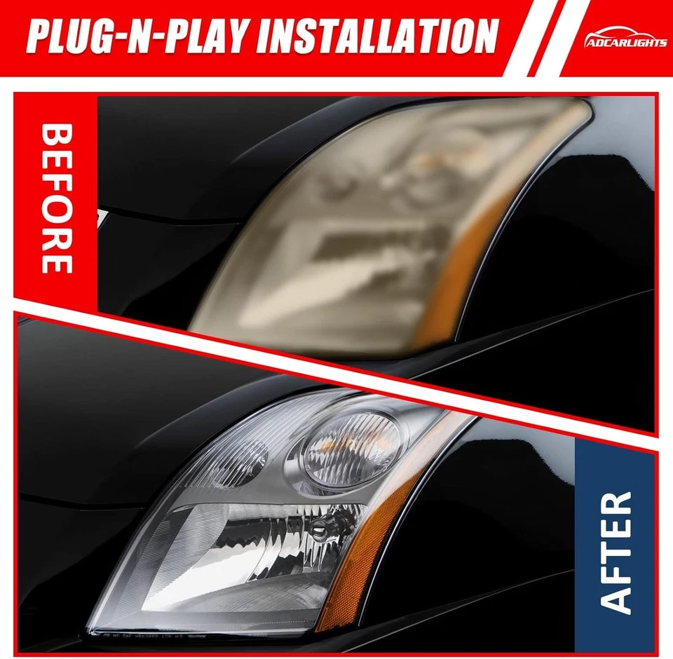 2 Pcs Left & Right Headlight Assembly 26010-ET000, 26060-ET000 - Bild 3 von 4