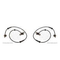 Blue Print ABS Sensor Raddrehzahl Set Links Rechts FüR Nissan NP300 Navara