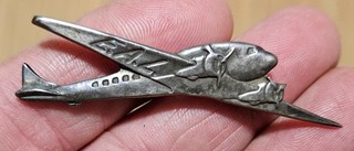 VINTAGE Tiffany & Co Sterling Silver Eastern Air Lines Airplane Pin Brooch