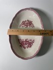 Johnson Brothers RED TRANSFERWARE Old Britain Castles Divided Serving Dish — photo 6