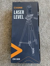 CIGMAN 360° Laser Level with Tripod, 100Ft Self Leveling Cross Line Laser W/ Bag