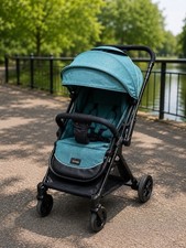 Reversible Baby Pram Pushchair Stroller – Adjustable Canopy & Harness