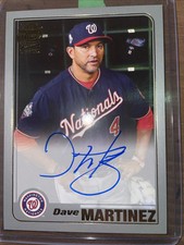 2020 Topps Archives - Fan Favorites Autographs #FFA-DM Dave Martinez (AU)