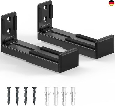 Universal Soundbar Wall Mount, Speaker Wall Mount, Adjustable Depth 3-6 Inch,