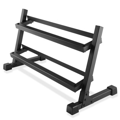 Commercial 2-Tier Dumbbell Rack, Heavy-Duty