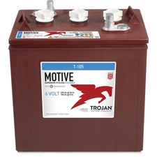 Trojan T-105 GC2 6V 225Ah Deep Cycle Flooded Lead Acid Battery