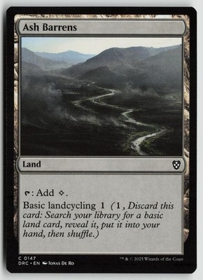 Ash Barrens Lightly Played 147 Commander: Aetherdrift Magic: The Gathering