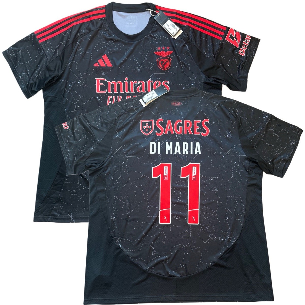 2024/25 Benfica Away Jersey #11 Di Maria 2XL adidas Soccer