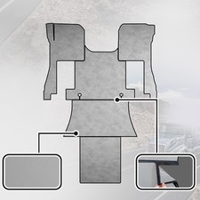 Floor mats fits VOLVO VNL 860 (2019 - 2024) truck floor mats - GRAY