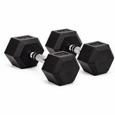 Sport 24 GmbH Hexagon Hantel 2er Set Kurzhantel Hex Hanteln gummiert 2-20Kg