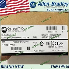 AB 1769-OW16/A CompactLogix Relay Output Module New Factory Sealed 1769OW16 serA