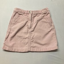 H M Pink Corduroy Mini Skirt Little Girls Size 3-4Y