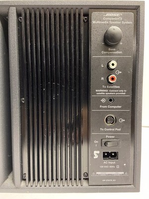Bose Companion 3 2.1 Multimedia Speaker System Subwoofer Control