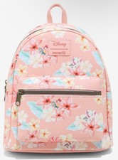 New Loungefly Disney Moana Pua and Heihei Floral Mini Backpack