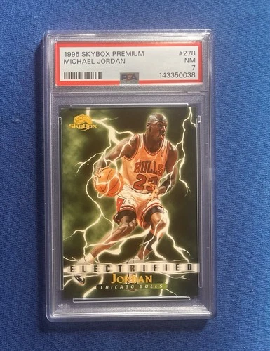 Michael Jordan 1995 Skybox Premium Electrified Card #278 PSA 7 Chicago Bulls