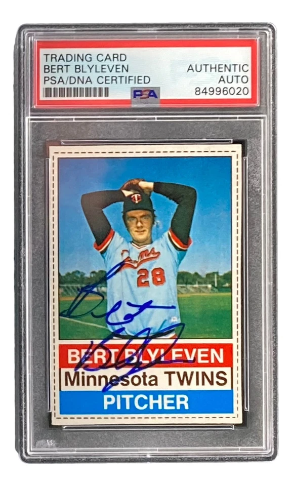 Bert Blyleven Signed Minnesota Twins 1976 Hostess #116 Trading Card PSA/DNA - Image 3 of 3