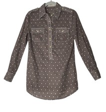 Tory Burch Top Women’s Size 4 Brigitte Long Sleeve Button Front Career Formal