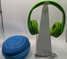 LilGadgets Kids Headphones LGCR-06 Green Wired Used Tested/Cleaned w Case