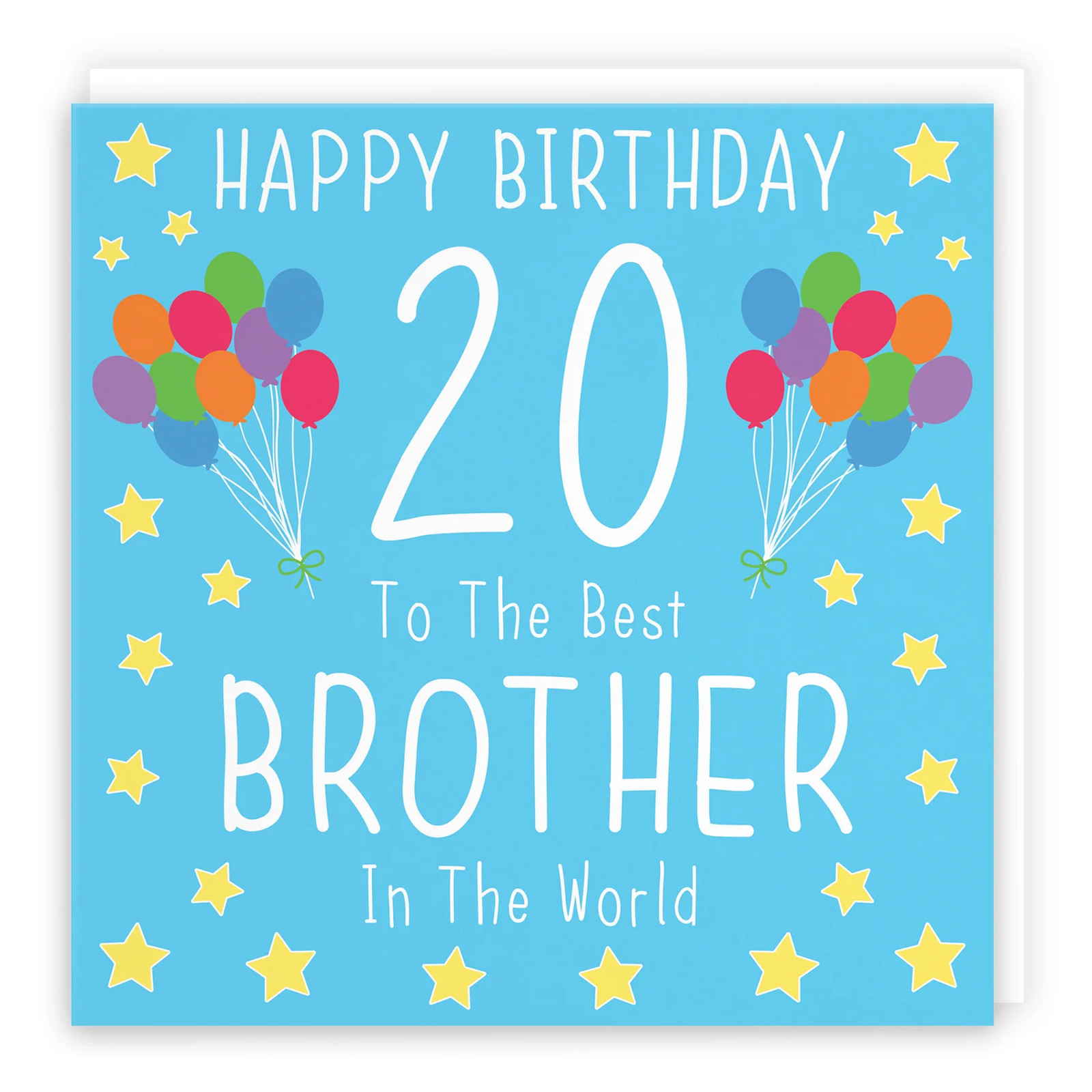 20th Brother Birthday Card Iconic