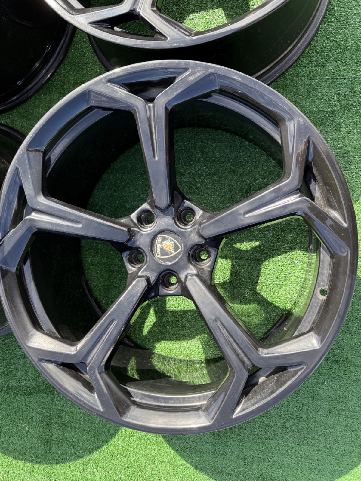 22 INCH URUS LAMBORGHINI WHEELS LAMBO RIMS SET 4 OEM STOCK BLACK 22'' STOCK