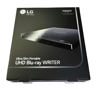 LG Ultra Slim External BDXL UHD 4K/Blu-ray/DVD+/-RW Disc Drive Burner ...