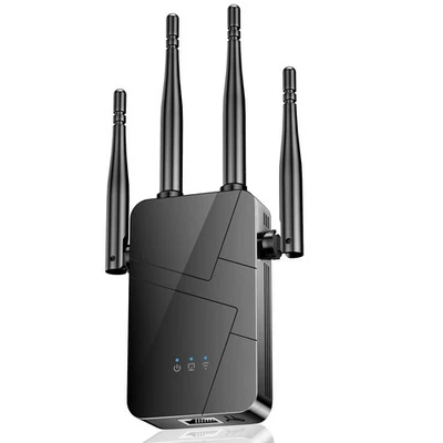 2026 WiFi Extender Signal Booster for Home, 15000sq.ft Wireless Black - Image 1 of 4