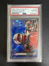 2020 Topps chrome F1 Sapphire edition Charles Leclerc #177 PSA 10