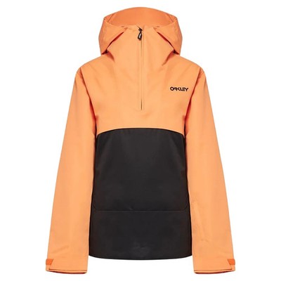 NWT WOMEN'S OAKLEY HOLLY ANORAK JACKET SMALL.BLACKOUT/SOFT ORANGE.NEW 2025.