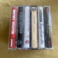 Lot of 6 Country Cassette Tapes, Women of Country/Pop Music, Various Artists