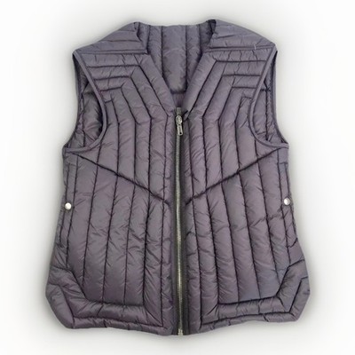 Rick Owens Padded Cargo Aubergine Vest Size: 52/XL