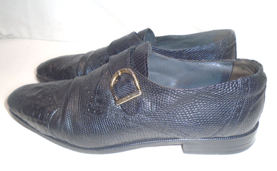 David Eden Mens Genuine Crocodile, Lizard Monk Strap Shoes  display picture 3