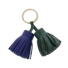 Hermes Carmen Uno Dos Anyo Miro Malachite Blue Electric Key Holder Charm 1263 H