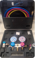 Pittsburgh Ac Manifold Gauge Hose Set R-134a 2-valve W Hoses Case Pittsburgh Ac Manifold Gauge Hose Set R-134a 2-valve W Hoses Case