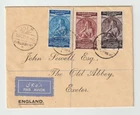 b2112 EGYPT 1937 Abolition of Capitulations set on air mail FDC