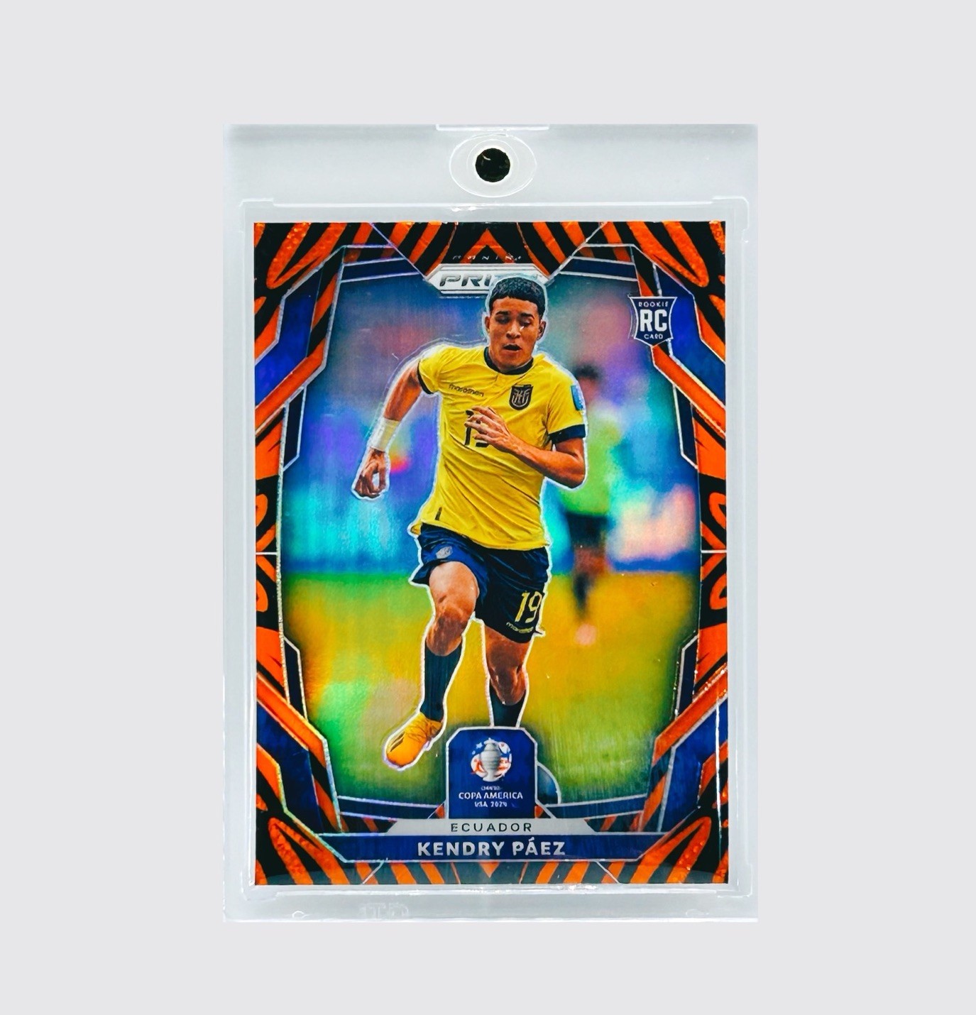 Kendry Paez 2024 Panini Prizm Copa America Tiger SP RC #69 Ecuador