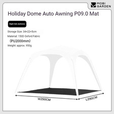 MOBI GARDEN Portable Dome Automatic Canopy PO9.0 Outdoor Camping Tent Accessorie