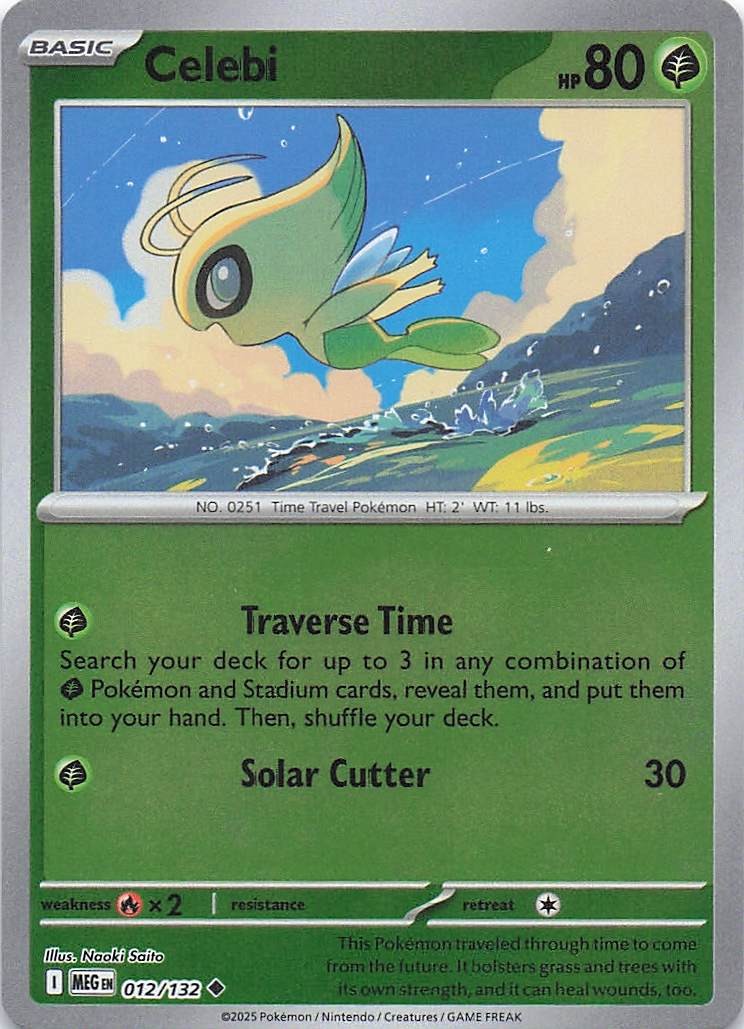 Celebi #012/132 NM Uncommon ME01: Mega Evolution