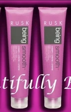 RUSK BEING SMOOTH HAIR CREAM / CREME SILKEN SOFTEN POLISH 5.3 OZ EACH - 2 PACK!
