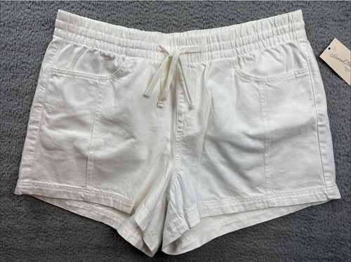 Universal Thread Shorts Womens XXL White Pull On Drawstring Elastic Waist