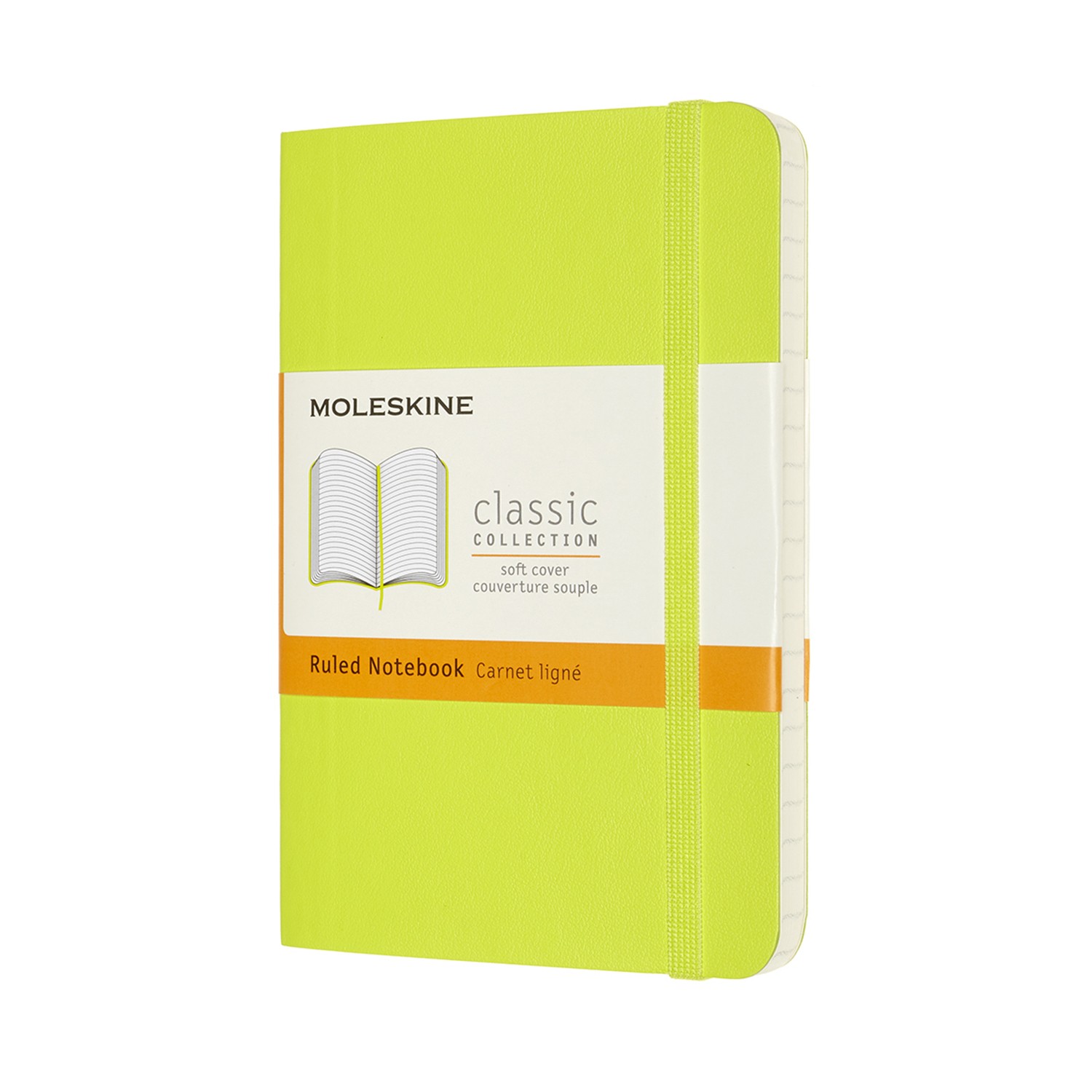 Moleskine Pocket Ruled Softcover Notebook: Lemon Green - Image 2