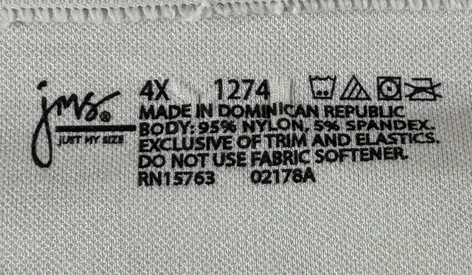 Sujetador Just My Size para mujer 4X nude cierre frontal inalámbrico cómodo soporte JMS 1274 Foto 4 de 4
