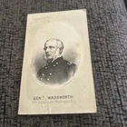 Civil War-era CDV of Union Gen. James Wadsworth, wounded at Wilderness