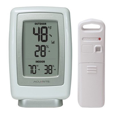 AcuRite 00611 Indoor Outdoor Thermometer with 1 x 3.5 x 5.5 inches, White