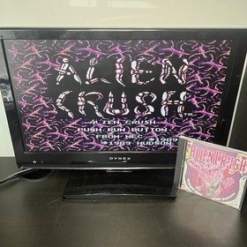 NEC TurboGrafx-16 Alien Crush with Case and Manual Tested & Working