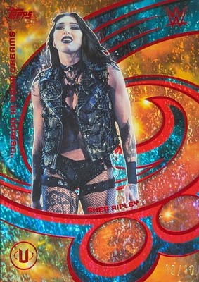 2026 Topps Universe WWE Rhea Rhipley Hit My Music Red Magma HMM-2 /10