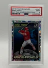 2018 Panini Donruss Out This World Crystals Mike Trout PSA 9