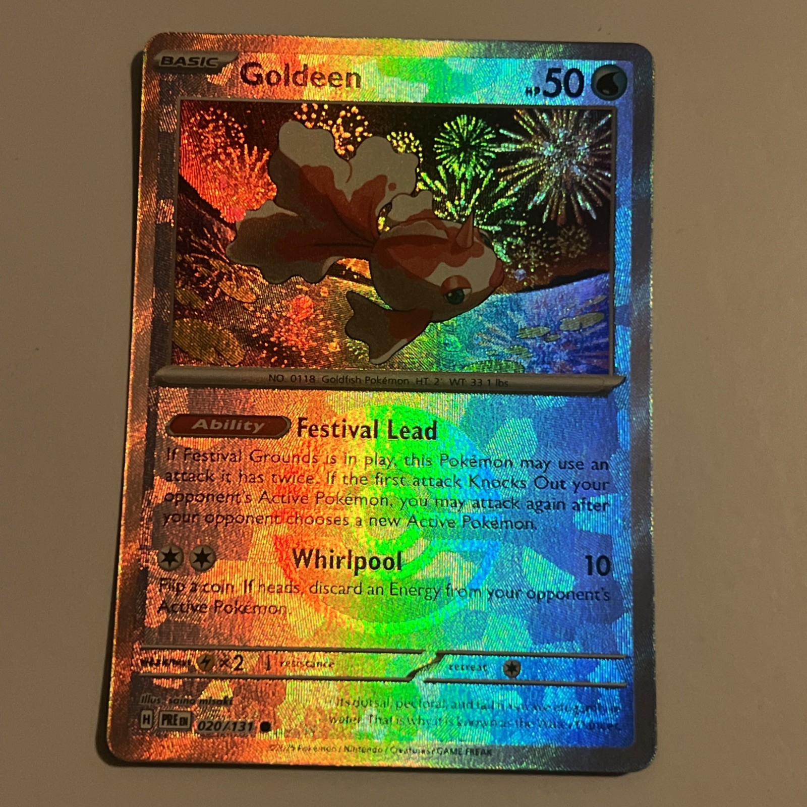 Goldeen 020/131 (Poke Ball) Prismatic Evolutions Near Mint
