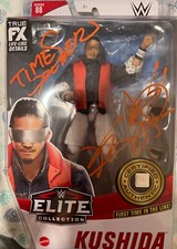 Kushida Elite Wrestling Figure Signed NJPW New Japan  WWE NXT Mattel with COA