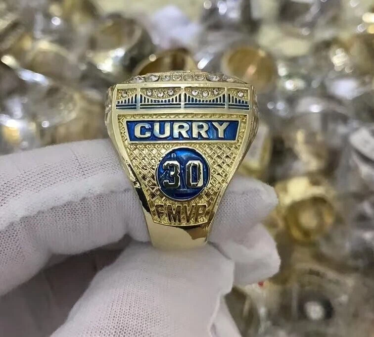 2021 2022 Golden State Warriors Basketball Team Ring Curry FMVP Fan Men Gift