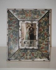 Bilderrahmen XXL 10 x 15 cm Fotorahmen Rechteckig  shabby style  Holz Glas 
